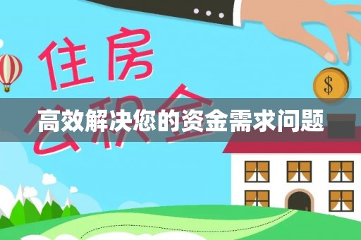 公安高效解决您的资金需求问题