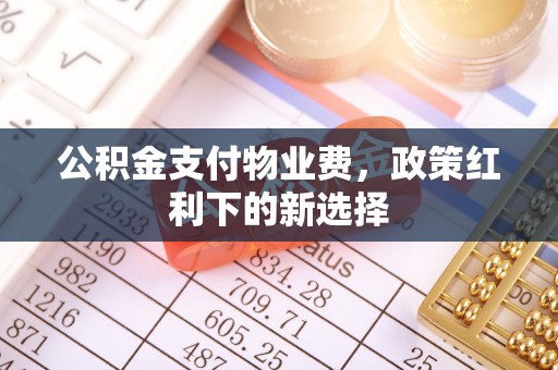 公安公积金支付物业费，政策红利下的新选择