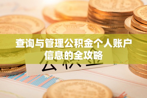 公安查询与管理公积金个人账户信息的全攻略