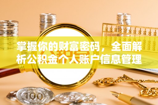 公安掌握你的财富密码，全面解析公积金个人账户信息管理