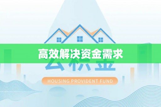公安高效解决资金需求