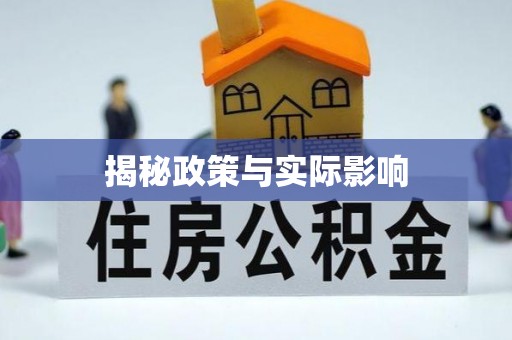公安揭秘政策与实际影响
