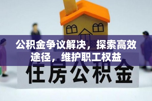 公安公积金争议解决，探索高效途径，维护职工权益