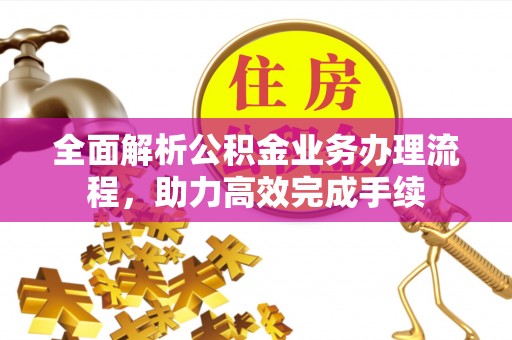 公安全面解析公积金业务办理流程，助力高效完成手续